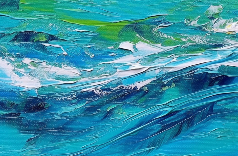 抽象水粉画蓝色大海浪花背景,插画/手绘图,插画/手绘图库,插画/手绘图下载,插画/手绘